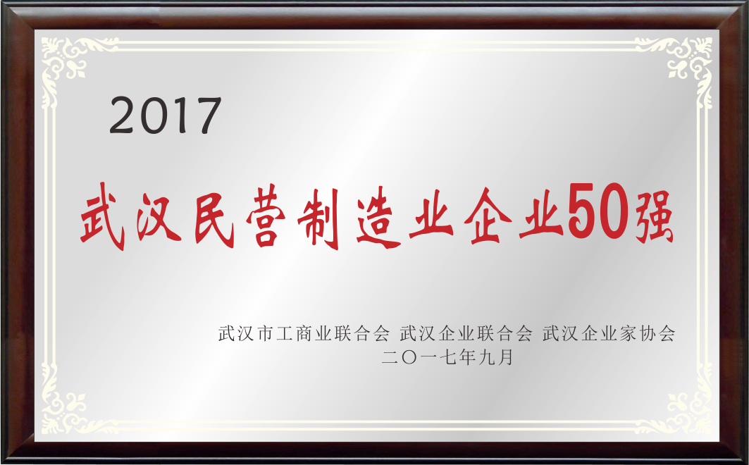 武漢民營制造業(yè)企業(yè)50強(qiáng)